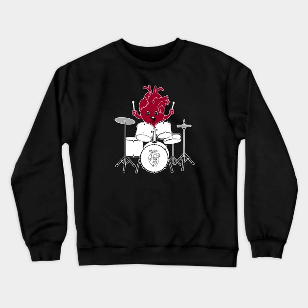 Music heart lover Crewneck Sweatshirt by Carries Design 